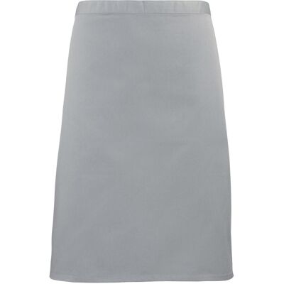 Premier Unisex Volwassenencollectie Halflang Taille Schort (Zilver) One Size Premier Unisex Volwassenencollectie Halflang Taille Schort (Zilver) One Size