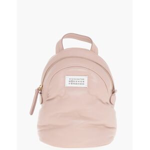 Maison Margiela Kleine Roze Lederen Rits Rugzak Maison Margiela Kleine Roze Lederen Rits Rugzak