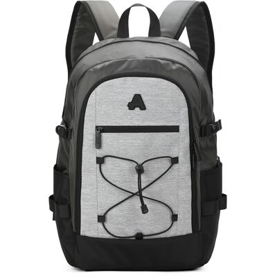 Aoking Unisex Rugzak Grijs - 32x18x46.5cm Aoking Unisex Rugzak Grijs - 32x18x46.5cm