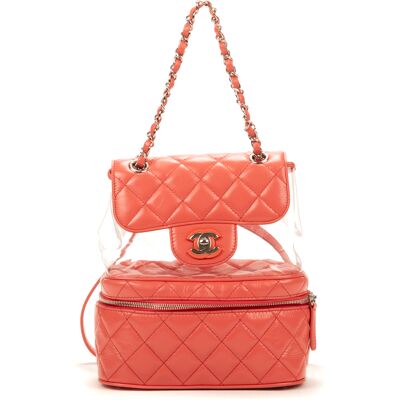 Chanel Pre-owned Ltd. Ed. PVC Aquarium Backpack Rugzak One Size Chanel Pre-owned Ltd. Ed. PVC Aquarium Backpack Rugzak One Size
