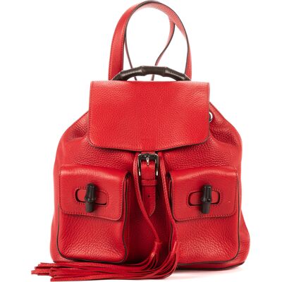 Gucci Pre-owned Bamboo Tassel Backpack Rugzak One Size Gucci Pre-owned Bamboo Tassel Backpack Rugzak One Size