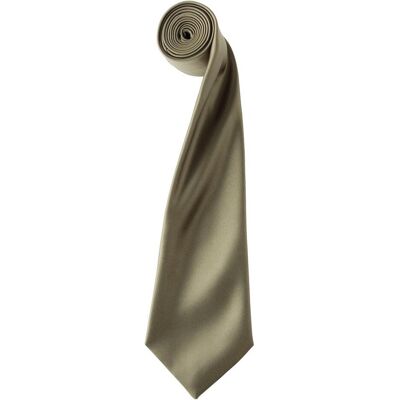Premier Kleurencollectie Satijnen Stropdas (Salie) One Size Premier Kleurencollectie Satijnen Stropdas (Salie) One Size