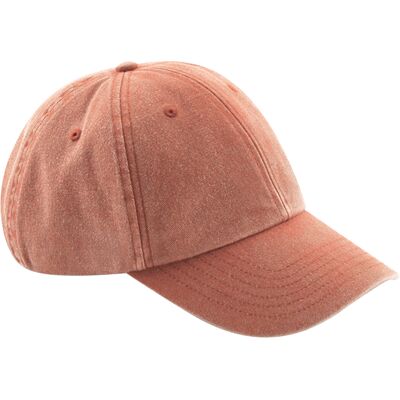 Beechfield Unisex Laag Profiel Vintage Denim-Look Cap (Vintage Oranje) One Size Beechfield Unisex Laag Profiel Vintage Denim-Look Cap (Vintage Oranje) One Size