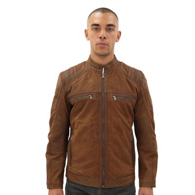 Infinity Leather Heren buff lederen racer bikerjack-Wenen 4XL Infinity Leather Heren buff lederen racer bikerjack-Wenen 4XL