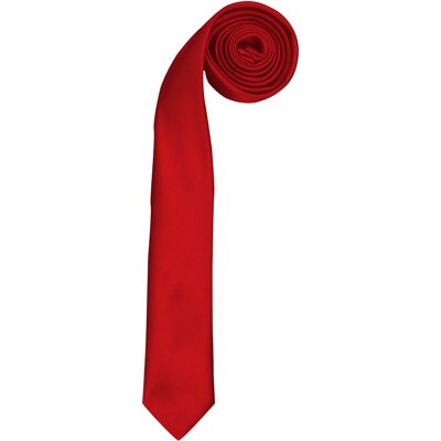 Premier Stropdas - Heren Slank Retrowerk Stropdas (Rood) One Size Premier Stropdas - Heren Slank Retrowerk Stropdas (Rood) One Size