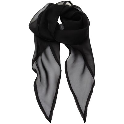 Premier Uniseks sjaal van chiffon in kleuren voor volwassenen (Zwart) One Size Premier Uniseks sjaal van chiffon in kleuren voor volwassenen (Zwart) One Size