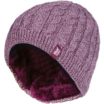 Heat Holders - Fleece gevoerde Alesund-hoed voor dames - Roos One Size Heat Holders - Fleece gevoerde Alesund-hoed voor dames - Roos One Size
