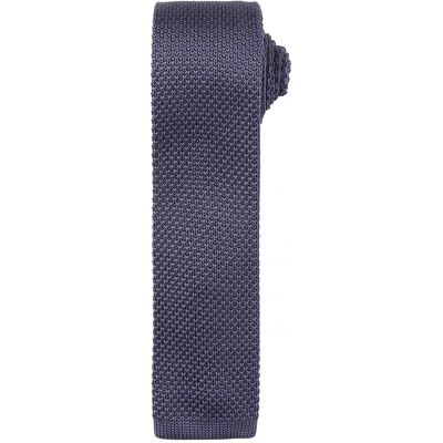 Premier Heren Slanke structuur gebreid effect stropdas (Staal) One Size Premier Heren Slanke structuur gebreid effect stropdas (Staal) One Size