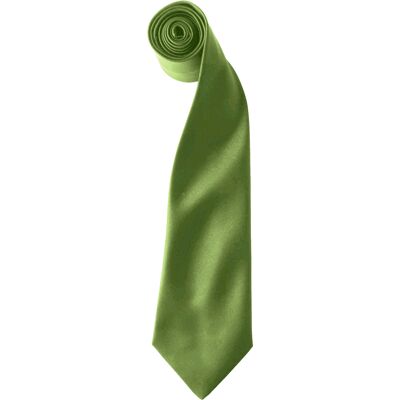 Premier Kleuren Heren Satin Clip Tie (Pakket van 2) (Oase Groen) One Size Premier Kleuren Heren Satin Clip Tie (Pakket van 2) (Oase Groen) One Size