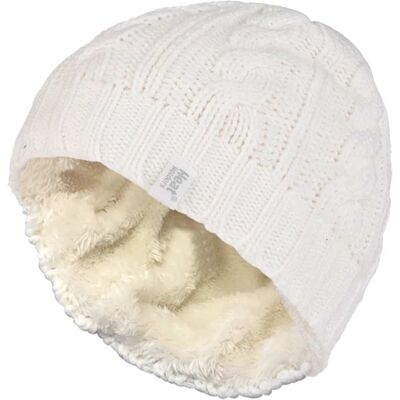 Heat Holders Thermische kabelgebreide wintermuts voor dames - Room One Size Heat Holders Thermische kabelgebreide wintermuts voor dames - Room One Size