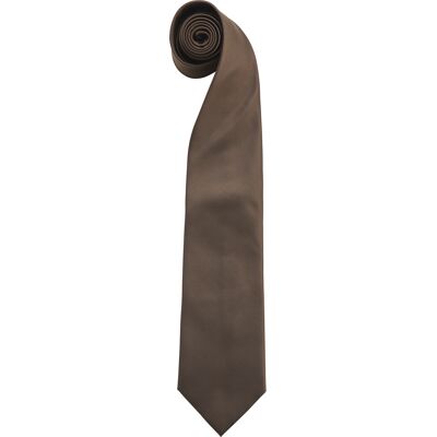 Premier Mannen “Kleuren” Effen Mode / Zakelijk Stropdas (Bruin) One Size Premier Mannen “Kleuren” Effen Mode / Zakelijk Stropdas (Bruin) One Size
