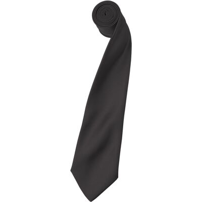 Premier Herensatineband (smal blad) (pakje van 2) (Donkergrijs) One Size Premier Herensatineband (smal blad) (pakje van 2) (Donkergrijs) One Size