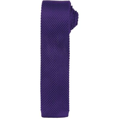 Premier Unisex gebreide stropdas voor volwassenen (Paars) One Size Premier Unisex gebreide stropdas voor volwassenen (Paars) One Size
