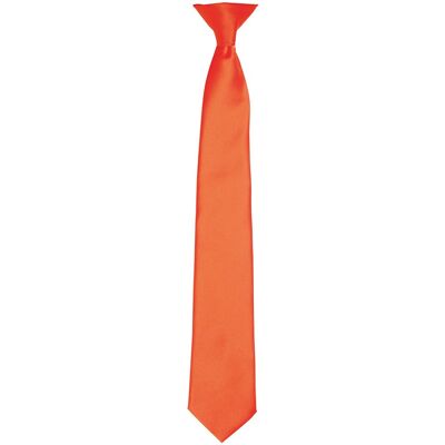 Premier Satijnen stropdas voor volwassenen (Oranje) One Size Premier Satijnen stropdas voor volwassenen (Oranje) One Size