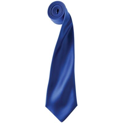 Premier Kleurencollectie Satijnen Stropdas (Koningsblauw) One Size Premier Kleurencollectie Satijnen Stropdas (Koningsblauw) One Size