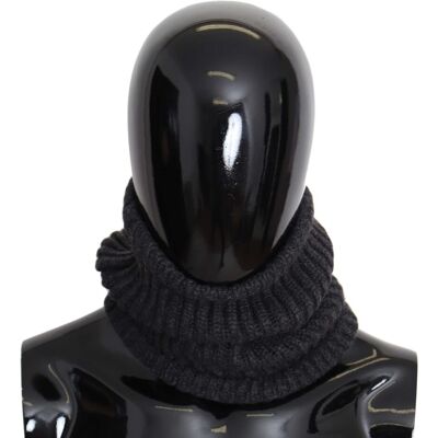 Dolce & Gabbana Zwarte Heren Balaclava Kasjmier Gebreide Nekwrap Hoed XL Dolce & Gabbana Zwarte Heren Balaclava Kasjmier Gebreide Nekwrap Hoed XL