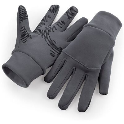 Beechfield Softshell Sporthandschoenen voor volwassenen van Unisex (Licht Grafiet) L/XL Beechfield Softshell Sporthandschoenen voor volwassenen van Unisex (Licht Grafiet) L/XL