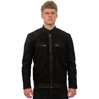 Infinity Leather Heren buff lederen racer bikerjack-Wenen 4XL Infinity Leather Heren buff lederen racer bikerjack-Wenen 4XL
