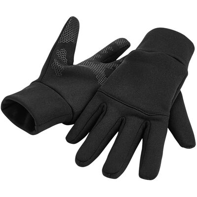 Beechfield Softshell Sporthandschoenen voor volwassenen van Unisex (Zwart) S/M Beechfield Softshell Sporthandschoenen voor volwassenen van Unisex (Zwart) S/M