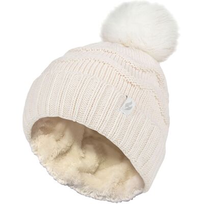 Heat Holders Dames Winter Bont Pom Pom Beanie Muts - Room One Size Heat Holders Dames Winter Bont Pom Pom Beanie Muts - Room One Size