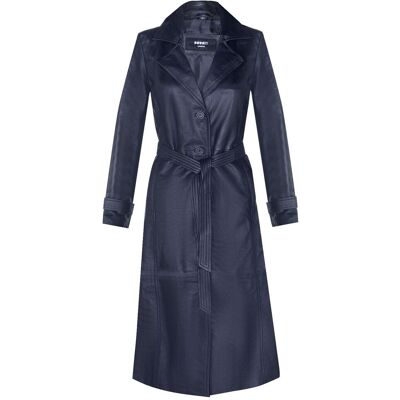 Infinity Leather Womens lange lengte stropdas riem trenchcoat-Ongar 48 Infinity Leather Womens lange lengte stropdas riem trenchcoat-Ongar 48