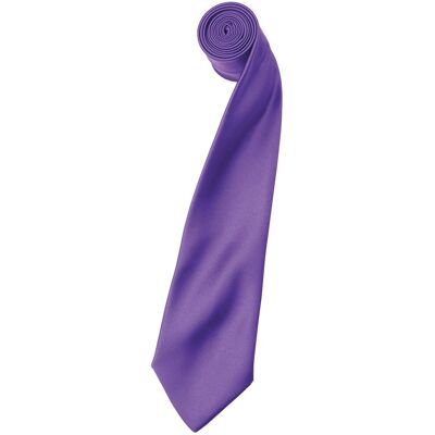 Premier Satijnen stropdas voor volwassenen (Rijke Violet) One Size Premier Satijnen stropdas voor volwassenen (Rijke Violet) One Size