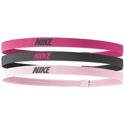 Nike Hoofdband in gemengde breedte (set van 3) (Roze/Grijs) One Size Nike Hoofdband in gemengde breedte (set van 3) (Roze/Grijs) One Size