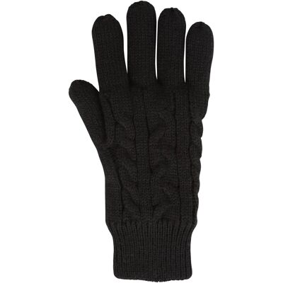 Mountain Warehouse Dames/Dames Isotherm Pluche Handschoenen (Zwart) One Size Mountain Warehouse Dames/Dames Isotherm Pluche Handschoenen (Zwart) One Size