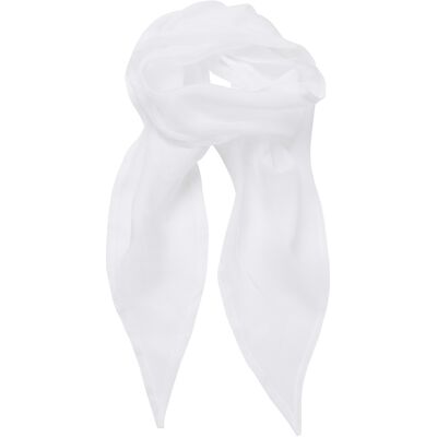 Premier Dames/vrouwenwerk Chiffon Formele Sjaal (Wit) One Size Premier Dames/vrouwenwerk Chiffon Formele Sjaal (Wit) One Size
