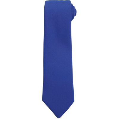 Premier Effen polyester stropdas (Koningsblauw) One Size Premier Effen polyester stropdas (Koningsblauw) One Size