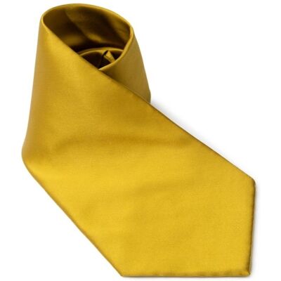 Dolce & Gabbana Massief Gouden Zijde Stropdas One Size Dolce & Gabbana Massief Gouden Zijde Stropdas One Size