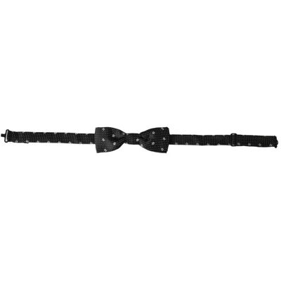 Dolce & Gabbana Zwarte Vlinderdas met Bloemig Patroon One Size Dolce & Gabbana Zwarte Vlinderdas met Bloemig Patroon One Size