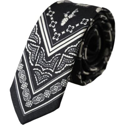 Dolce & Gabbana Paisley Print Stropdas Kra3394 One Size Dolce & Gabbana Paisley Print Stropdas Kra3394 One Size
