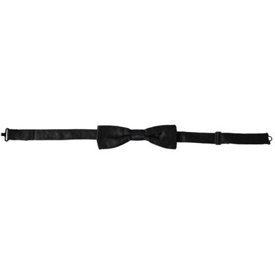 Dolce & Gabbana Zwarte Patroon Vlinderdas One Size Dolce & Gabbana Zwarte Patroon Vlinderdas One Size