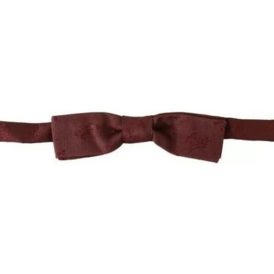Dolce & Gabbana Bordeaux Zijde Vlinderdas One Size Dolce & Gabbana Bordeaux Zijde Vlinderdas One Size