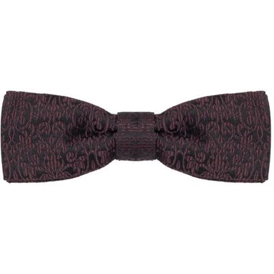 Dolce & Gabbana Bordeaux Damask Vlinderdas One Size Dolce & Gabbana Bordeaux Damask Vlinderdas One Size