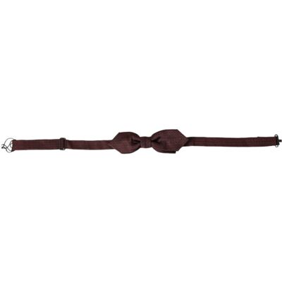 Dolce & Gabbana Bordeaux Zijde Vlinderdas One Size Dolce & Gabbana Bordeaux Zijde Vlinderdas One Size