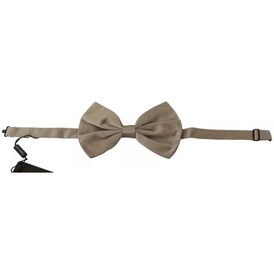 Dolce & Gabbana Beige Zijden Strikdas One Size Dolce & Gabbana Beige Zijden Strikdas One Size