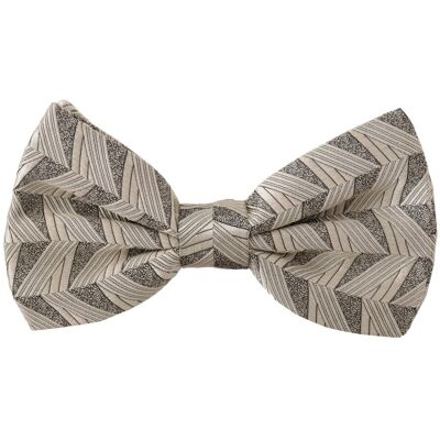 Dolce & Gabbana Beige Geometrische Vlinderdas One Size Dolce & Gabbana Beige Geometrische Vlinderdas One Size