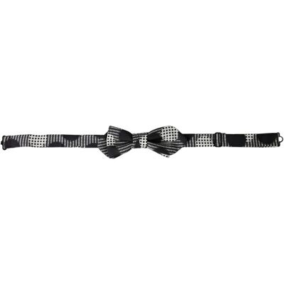Dolce & Gabbana Strik - Polkadot Zwart-Wit Geometrisch - Man Dolce & Gabbana Strik - Polkadot Zwart-Wit Geometrisch - Man