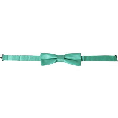 Dolce & Gabbana Muntgroene Zijde Strikdas One Size Dolce & Gabbana Muntgroene Zijde Strikdas One Size