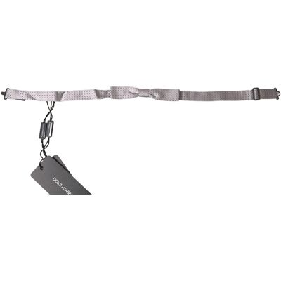 Dolce & Gabbana Grijze Gestippelde Vlinderdas Ft3795 One Size Dolce & Gabbana Grijze Gestippelde Vlinderdas Ft3795 One Size