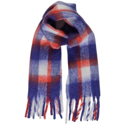 Only Geruite Sjaal met Franje Eindes Model One Size Only Geruite Sjaal met Franje Eindes Model One Size