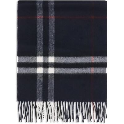 Burberry Blauwe Kasjmier Sjaal One Size Burberry Blauwe Kasjmier Sjaal One Size