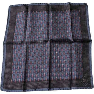Dolce & Gabbana Donkerblauwe Vleermuis Vierkante Zakdoek Sjaal One Size Dolce & Gabbana Donkerblauwe Vleermuis Vierkante Zakdoek Sjaal One Size