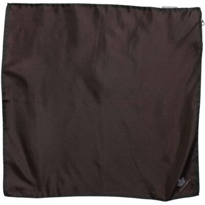 Dolce & Gabbana Bruine DG Crown Zijde Vierkante Mannen Foulard Sjaal One Size Dolce & Gabbana Bruine DG Crown Zijde Vierkante Mannen Foulard Sjaal One Size