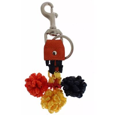 Dolce & Gabbana Rode Gele Raffia Leren Sluiting Vinder Sleutelhanger Sleutelring One Size Dolce & Gabbana Rode Gele Raffia Leren Sluiting Vinder Sleutelhanger Sleutelring One Size