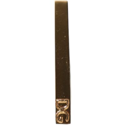 Dolce & Gabbana Gouden Tonaal Messing Logo Gestempelde Stropdasclip Bar One Size Dolce & Gabbana Gouden Tonaal Messing Logo Gestempelde Stropdasclip Bar One Size