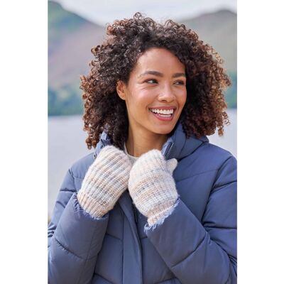 Mountain Warehouse Dames/Dames Isotherm wanten met imitatiebontvoering (Beige) One Size Mountain Warehouse Dames/Dames Isotherm wanten met imitatiebontvoering (Beige) One Size