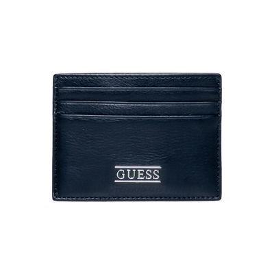 Guess Zwarte Leren Kaarthouder One Size Guess Zwarte Leren Kaarthouder One Size